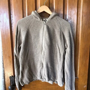 Woolrich Zip Up  Beige Sweater